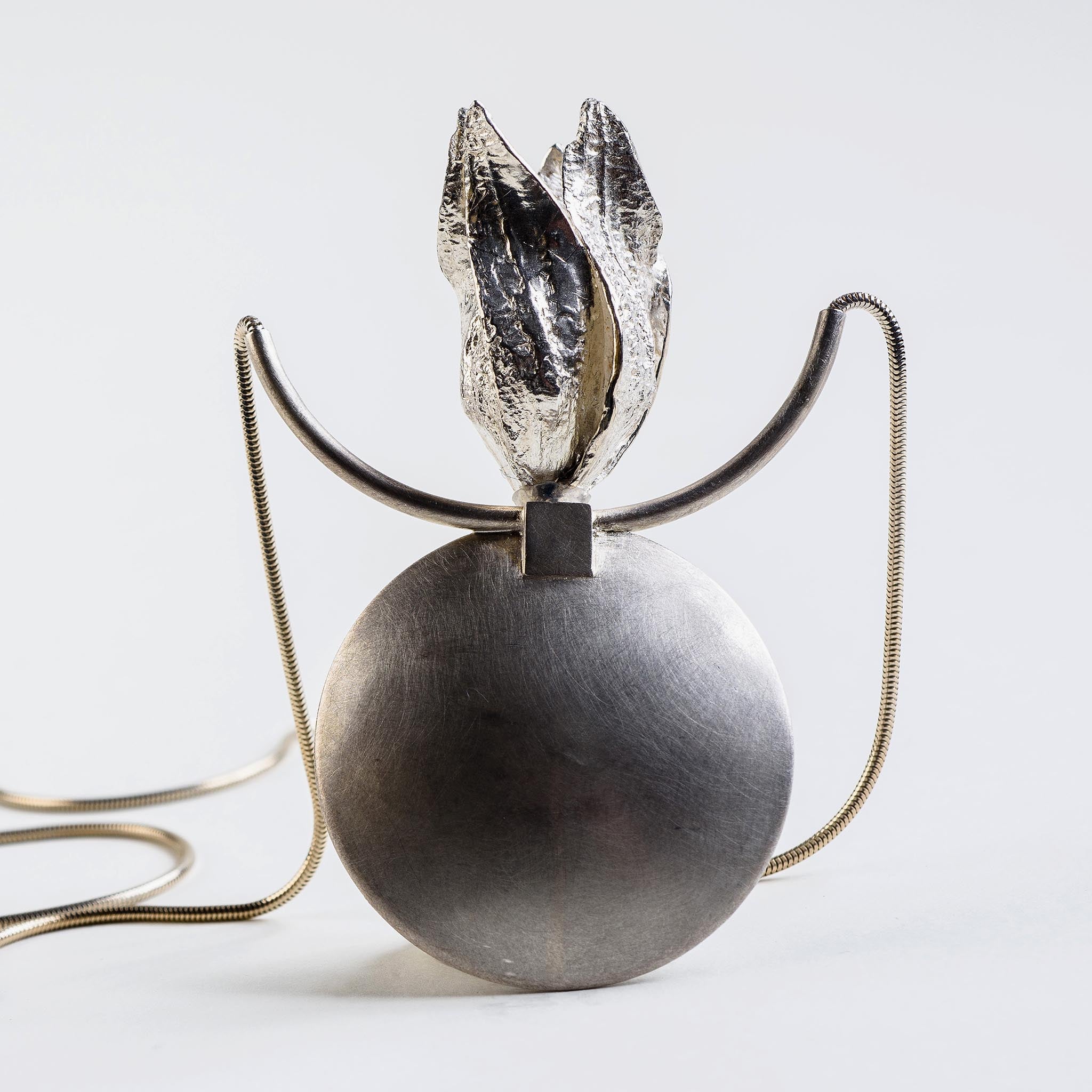 Perfume Flacon Pendant in Sterling Silver